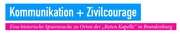 Logo Kommunikation + Zivilcourage